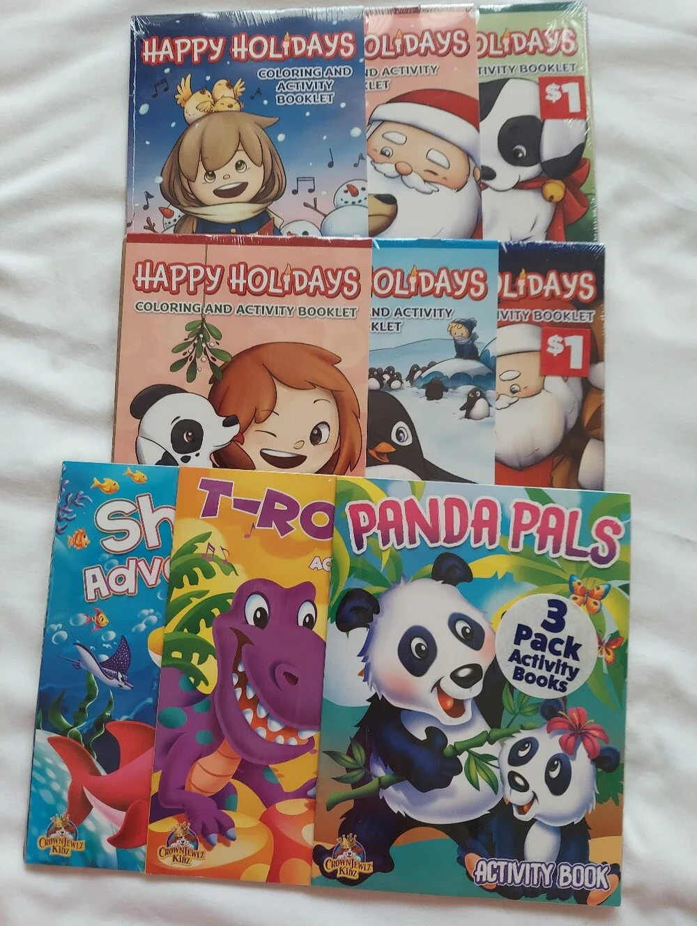 NWT Kids Holiday Party ActivityPack Supplies-Books,Puzzles,Pencils,Games,100+pcs